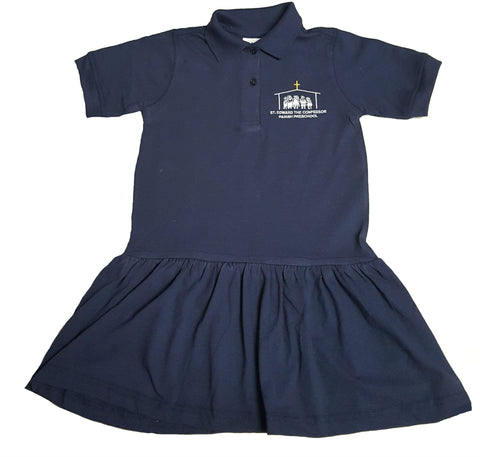 Girls Jersey Preschool Polo Dress